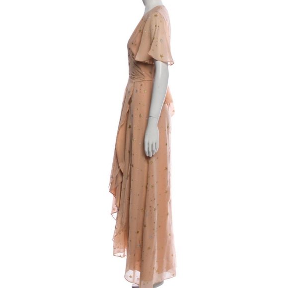 Privacy Please Krause Star Print Maxi Dress in Blush - Size XS - Picture 4 of 7